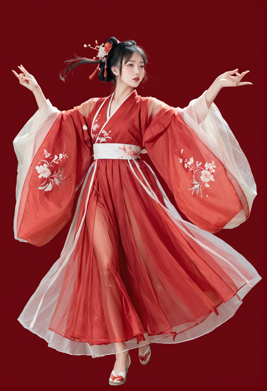 29327-3433034235-red background,full body,,ruanyi0750,hanfu,wide sleeves,red dress,see-through,dancing,_lora_0750 Large sleeve shirt Hanfu_v1_pon.png
